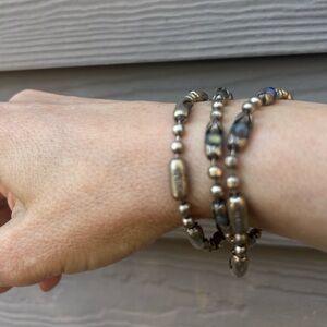 Sterling Silver & Labradorite Bracelet